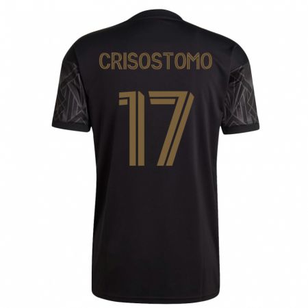 Kandiny Niño Camiseta Danny Crisostomo #17 Negro 1ª Equipación 2023/24 La Camisa Chile