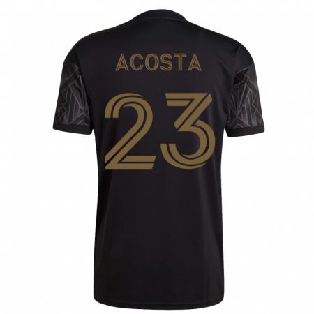 Kandiny Niño Camiseta Kellyn Acosta #23 Negro 1ª Equipación 2023/24 La Camisa Chile