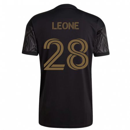 Kandiny Niño Camiseta Tony Leone #28 Negro 1ª Equipación 2023/24 La Camisa Chile