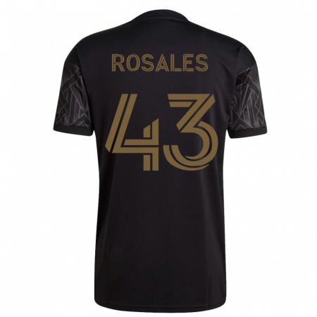 Kandiny Niño Camiseta Diego Rosales #43 Negro 1ª Equipación 2023/24 La Camisa Chile