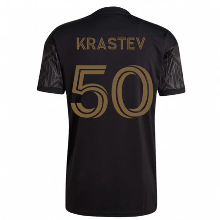 Kandiny Niño Camiseta Filip Krastev #50 Negro 1ª Equipación 2023/24 La Camisa Chile