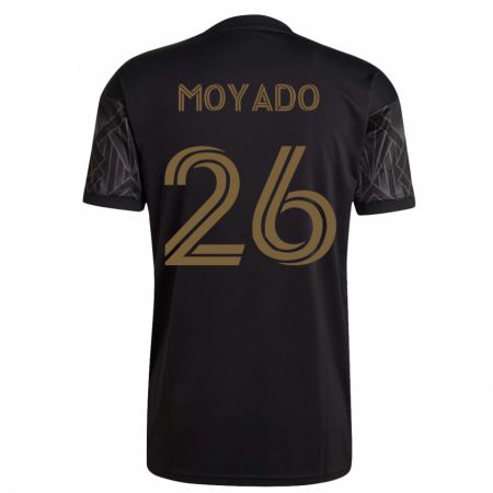 Kandiny Niño Camiseta Bryan Moyado #26 Negro 1ª Equipación 2023/24 La Camisa Chile