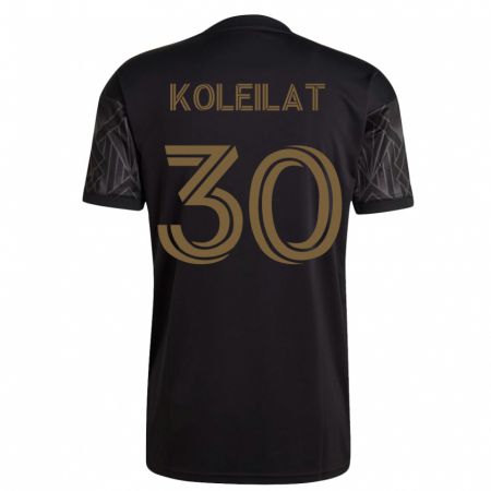Kandiny Niño Camiseta Jassem Koleilat #30 Negro 1ª Equipación 2023/24 La Camisa Chile