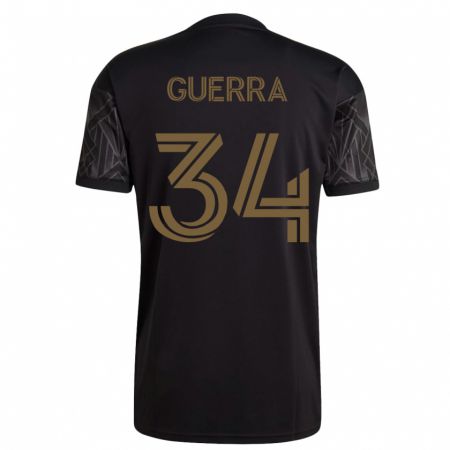 Kandiny Niño Camiseta Decarlo Guerra #34 Negro 1ª Equipación 2023/24 La Camisa Chile