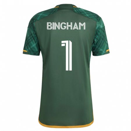 Kandiny Niño Camiseta David Bingham #1 Verde 1ª Equipación 2023/24 La Camisa Chile