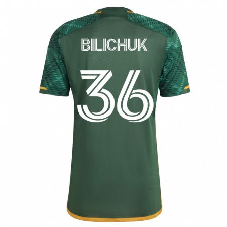 Kandiny Niño Camiseta Ryan Bilichuk #36 Verde 1ª Equipación 2023/24 La Camisa Chile