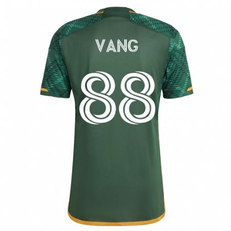 Kandiny Niño Camiseta Michael Vang #88 Verde 1ª Equipación 2023/24 La Camisa Chile