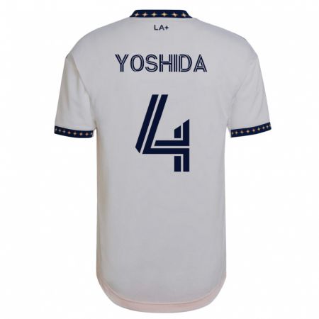 Kandiny Niño Camiseta Maya Yoshida #4 Blanco 1ª Equipación 2023/24 La Camisa Chile