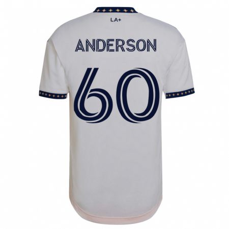 Kandiny Niño Camiseta Nolan Anderson #60 Blanco 1ª Equipación 2023/24 La Camisa Chile