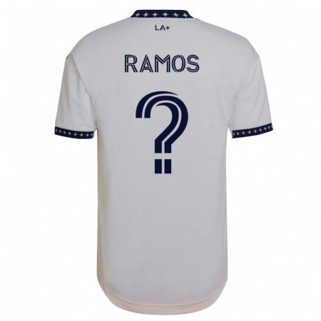 Kandiny Niño Camiseta Rubén Ramos #0 Blanco 1ª Equipación 2023/24 La Camisa Chile