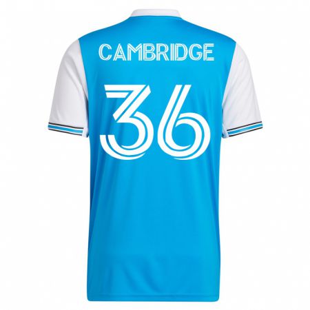 Kandiny Niño Camiseta Brandon Cambridge #36 Azul 1ª Equipación 2023/24 La Camisa Chile