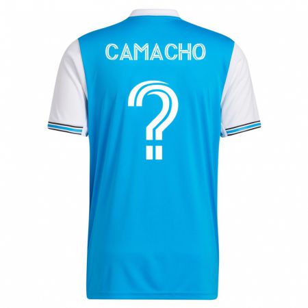 Kandiny Niño Camiseta Jaydus Camacho #0 Azul 1ª Equipación 2023/24 La Camisa Chile
