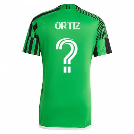 Kandiny Niño Camiseta Viggo Ortiz #0 Verde Negro 1ª Equipación 2023/24 La Camisa Chile