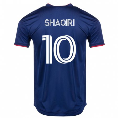 Kandiny Niño Camiseta Xherdan Shaqiri #10 Armada 1ª Equipación 2023/24 La Camisa Chile