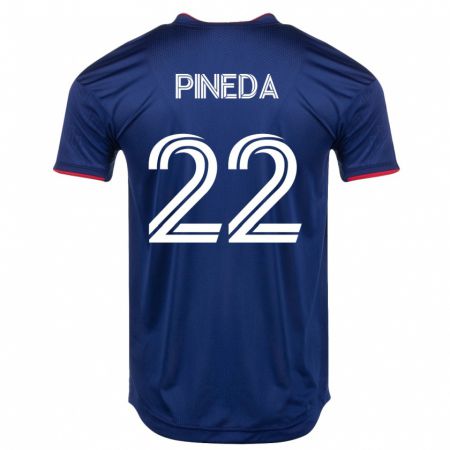 Kandiny Niño Camiseta Mauricio Pineda #22 Armada 1ª Equipación 2023/24 La Camisa Chile