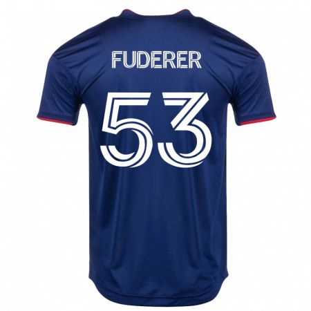 Kandiny Niño Camiseta Jake Fuderer #53 Armada 1ª Equipación 2023/24 La Camisa Chile