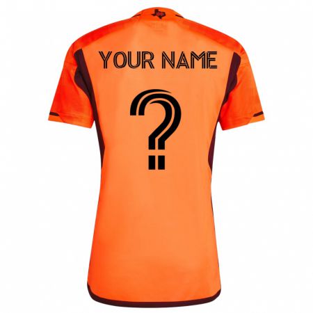 Kandiny Niño Camiseta Su Nombre #0 Naranja 1ª Equipación 2023/24 La Camisa Chile