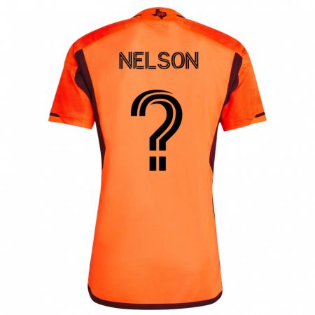 Kandiny Niño Camiseta Michael Nelson #0 Naranja 1ª Equipación 2023/24 La Camisa Chile