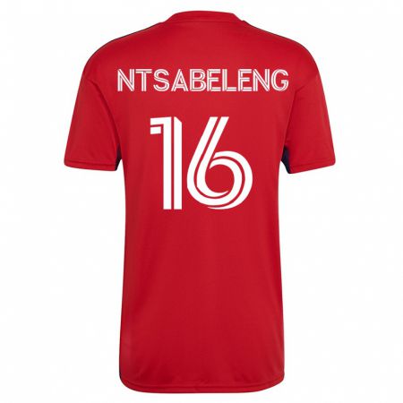 Kandiny Niño Camiseta Tsiki Ntsabeleng #16 Rojo 1ª Equipación 2023/24 La Camisa Chile