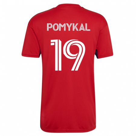 Kandiny Niño Camiseta Paxton Pomykal #19 Rojo 1ª Equipación 2023/24 La Camisa Chile