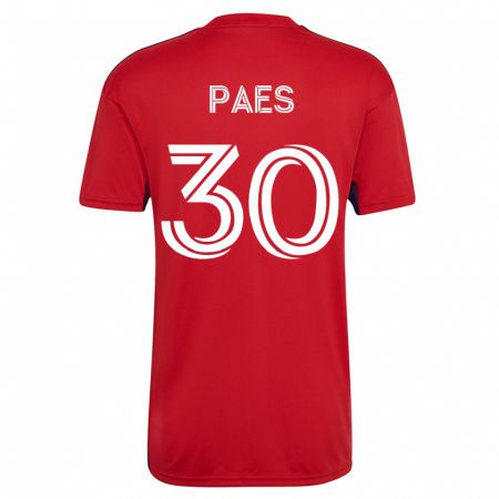 Kandiny Niño Camiseta Maarten Paes #30 Rojo 1ª Equipación 2023/24 La Camisa Chile