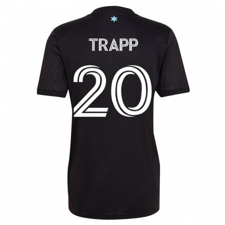 Kandiny Niño Camiseta Wil Trapp #20 Negro 1ª Equipación 2023/24 La Camisa Chile