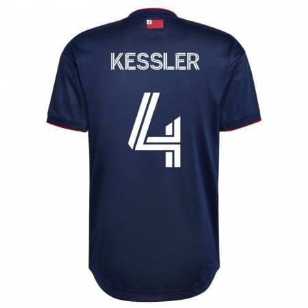 Kandiny Niño Camiseta Henry Kessler #4 Armada 1ª Equipación 2023/24 La Camisa Chile