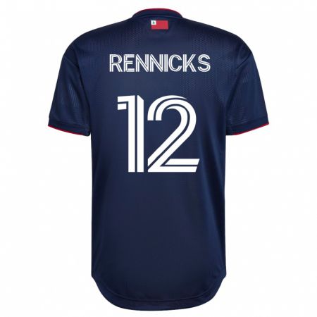 Kandiny Niño Camiseta Justin Rennicks #12 Armada 1ª Equipación 2023/24 La Camisa Chile