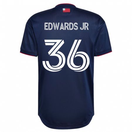 Kandiny Niño Camiseta Earl Edwards Jr. #36 Armada 1ª Equipación 2023/24 La Camisa Chile