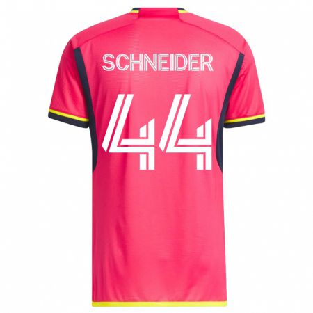 Kandiny Niño Camiseta Max Schneider #44 Rosa 1ª Equipación 2023/24 La Camisa Chile