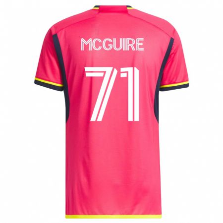 Kandiny Niño Camiseta Nolan Mcguire #71 Rosa 1ª Equipación 2023/24 La Camisa Chile