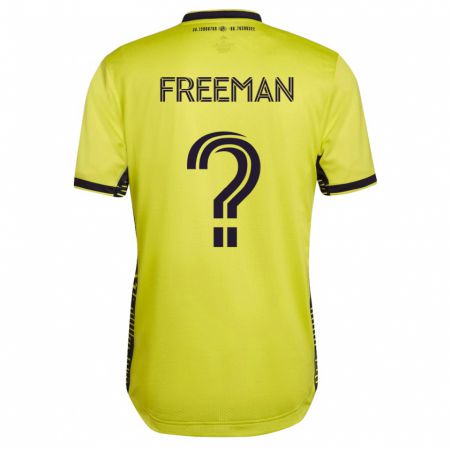 Kandiny Niño Camiseta Tyler Freeman #0 Amarillo 1ª Equipación 2023/24 La Camisa Chile