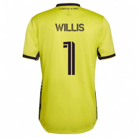 Kandiny Niño Camiseta Joe Willis #1 Amarillo 1ª Equipación 2023/24 La Camisa Chile