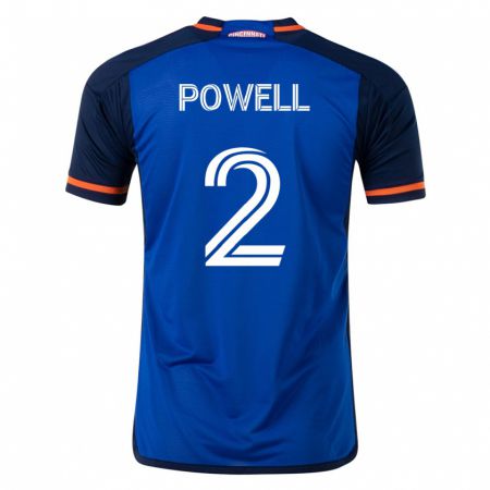 Kandiny Niño Camiseta Alvas Powell #2 Azul 1ª Equipación 2023/24 La Camisa Chile