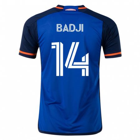 Kandiny Niño Camiseta Dominique Badji #14 Azul 1ª Equipación 2023/24 La Camisa Chile