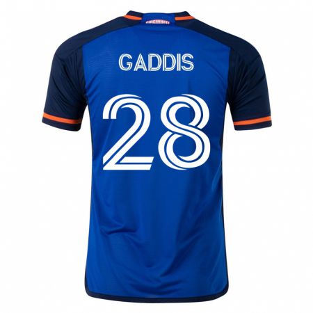 Kandiny Niño Camiseta Raymon Gaddis #28 Azul 1ª Equipación 2023/24 La Camisa Chile
