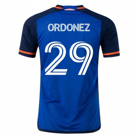 Kandiny Niño Camiseta Arquímides Ordóñez #29 Azul 1ª Equipación 2023/24 La Camisa Chile