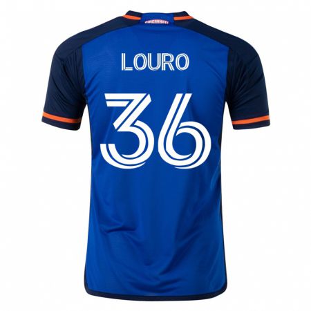 Kandiny Niño Camiseta Evan Louro #36 Azul 1ª Equipación 2023/24 La Camisa Chile