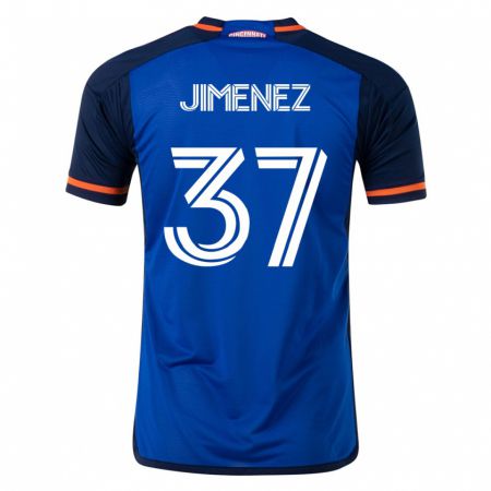 Kandiny Niño Camiseta Stiven Jimenez #37 Azul 1ª Equipación 2023/24 La Camisa Chile