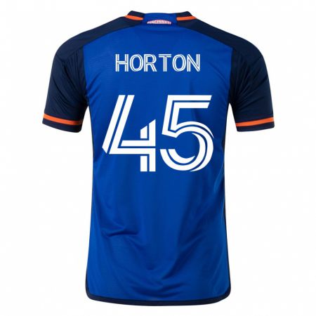 Kandiny Niño Camiseta Philip Horton #45 Azul 1ª Equipación 2023/24 La Camisa Chile