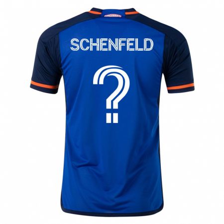 Kandiny Niño Camiseta Matthew Schenfeld #0 Azul 1ª Equipación 2023/24 La Camisa Chile
