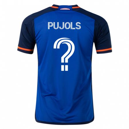 Kandiny Niño Camiseta Pablo Pujols #0 Azul 1ª Equipación 2023/24 La Camisa Chile
