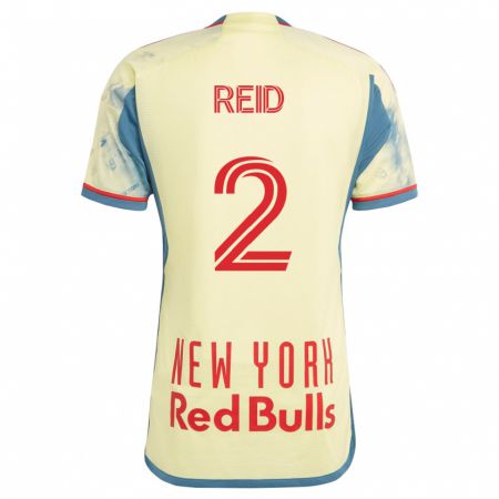 Kandiny Niño Camiseta Jayden Reid #2 Amarillo 1ª Equipación 2023/24 La Camisa Chile