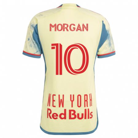 Kandiny Niño Camiseta Lewis Morgan #10 Amarillo 1ª Equipación 2023/24 La Camisa Chile
