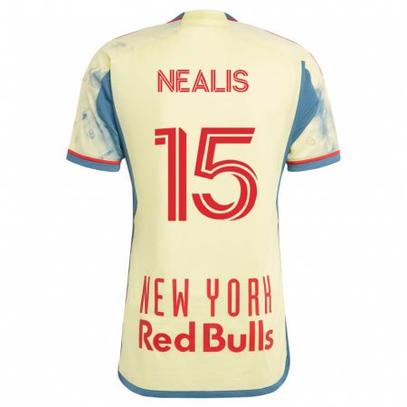 Kandiny Niño Camiseta Sean Nealis #15 Amarillo 1ª Equipación 2023/24 La Camisa Chile