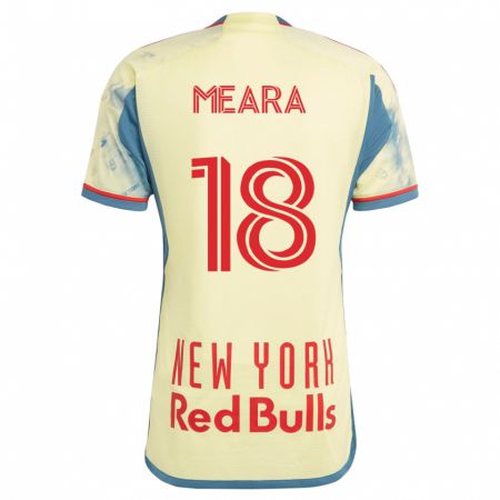 Kandiny Niño Camiseta Ryan Meara #18 Amarillo 1ª Equipación 2023/24 La Camisa Chile