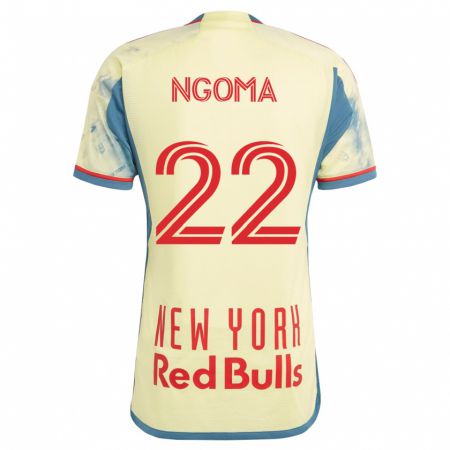 Kandiny Niño Camiseta Serge Ngoma #22 Amarillo 1ª Equipación 2023/24 La Camisa Chile