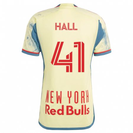 Kandiny Niño Camiseta Julian Hall #41 Amarillo 1ª Equipación 2023/24 La Camisa Chile
