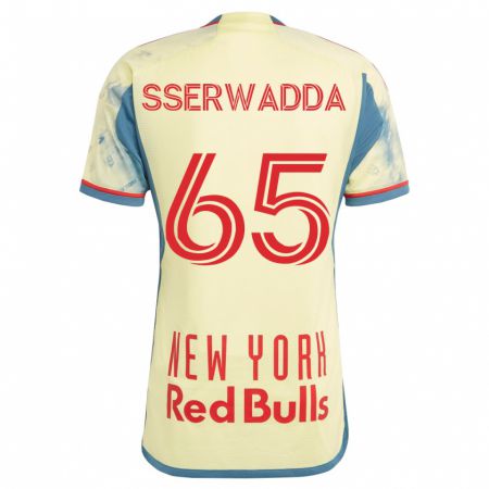 Kandiny Niño Camiseta Steven Sserwadda #65 Amarillo 1ª Equipación 2023/24 La Camisa Chile