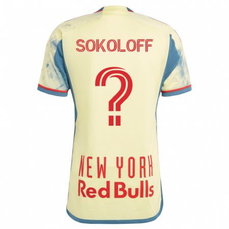 Kandiny Niño Camiseta Paul Sokoloff #0 Amarillo 1ª Equipación 2023/24 La Camisa Chile